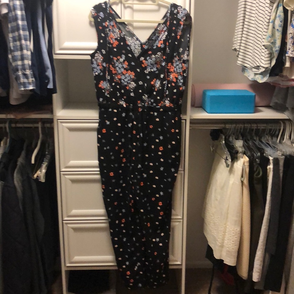 Loft Floral Jumpsuit